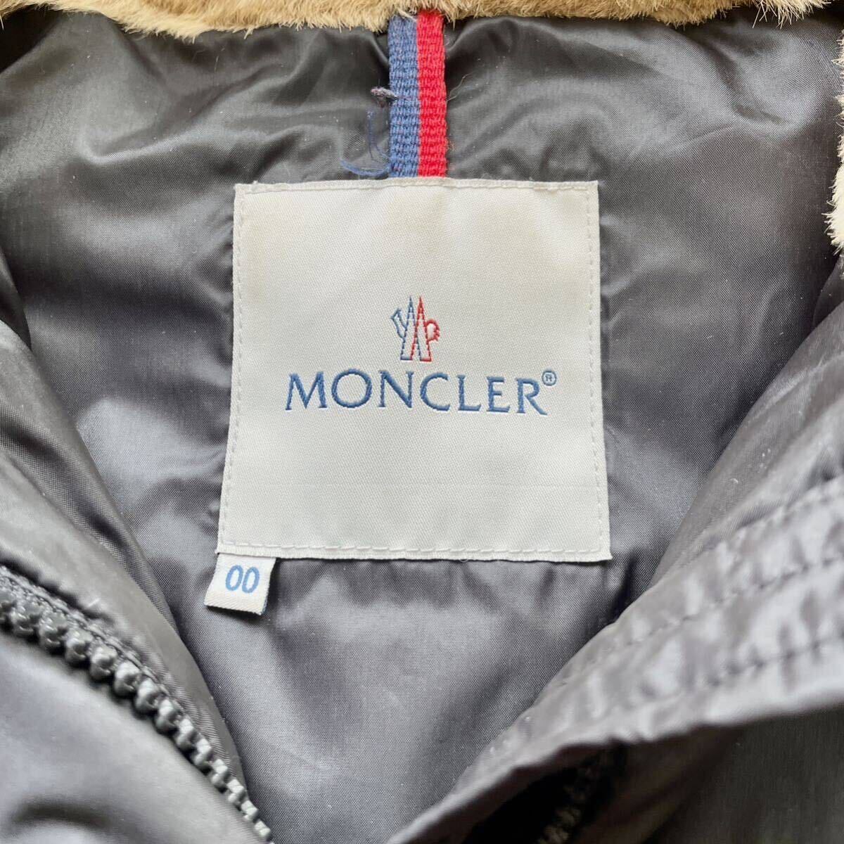 MONCLER モンクレール ダウンジャケット ALBERTA アルベルタ ミリタリー N-2B ブルガリ ブラック 黒 リアルファー レディース 00の画像6