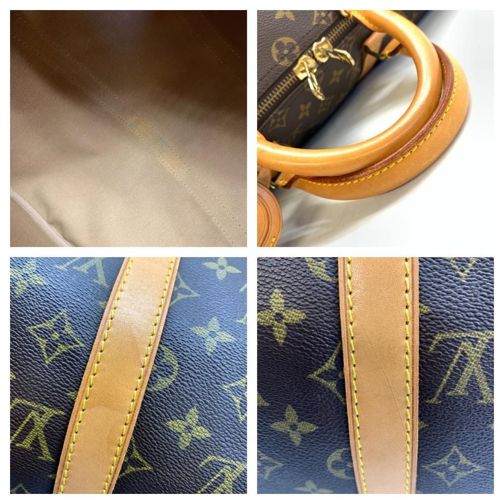 LOUIS VUITTON ルイヴィトン M41426 キーポル50 ボストンバッグ 旅行かばん モノグラム ブラウン ベージュ ユニセックス 管理HS37127_画像10