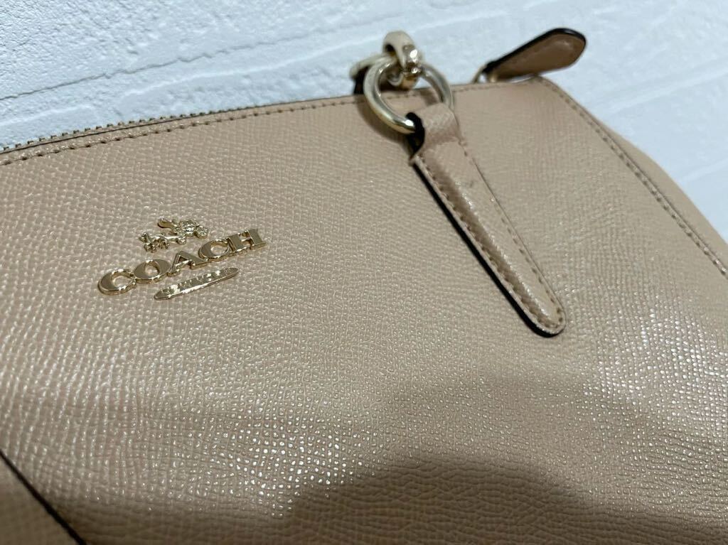 COACH Coach 2way beige handbag 