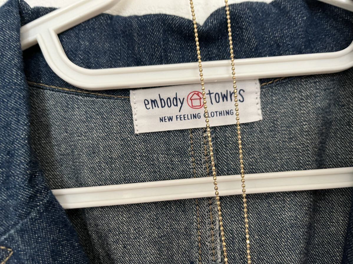 【embody town's】春デニムロングコートの画像4