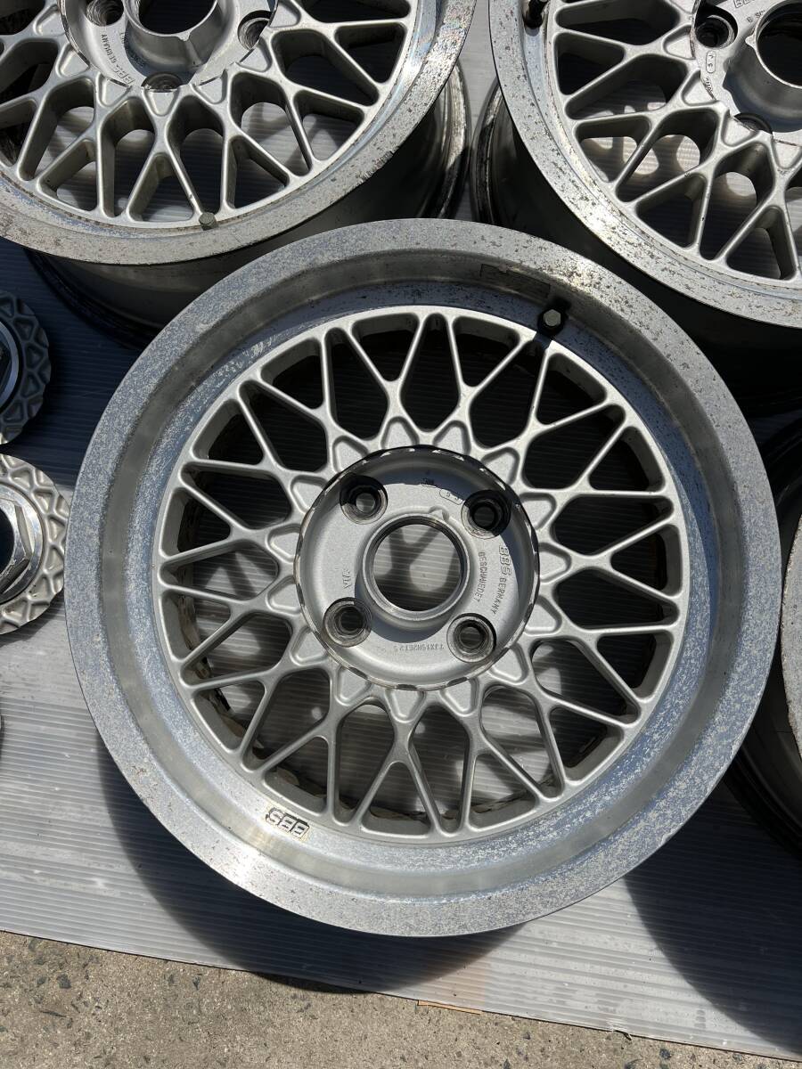 【希少 当時物】BBS RG016 15in 7J +25 PCD114.3 4ホール 4本セット 修理ベース_画像5