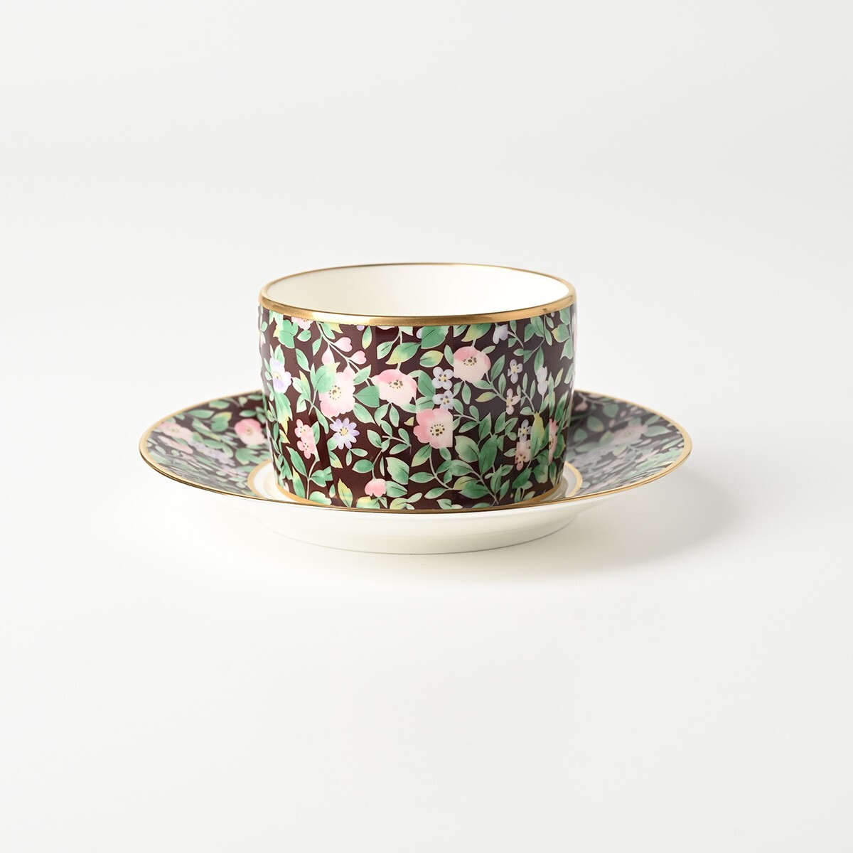 Noritake 花草文 金彩 カップ&ソーサー 口径約78mm 高約50mm ソーサー直径約140mm 金縁 ボーンチャイナ ノリタケ 高級磁器 洋食器 Bの画像5