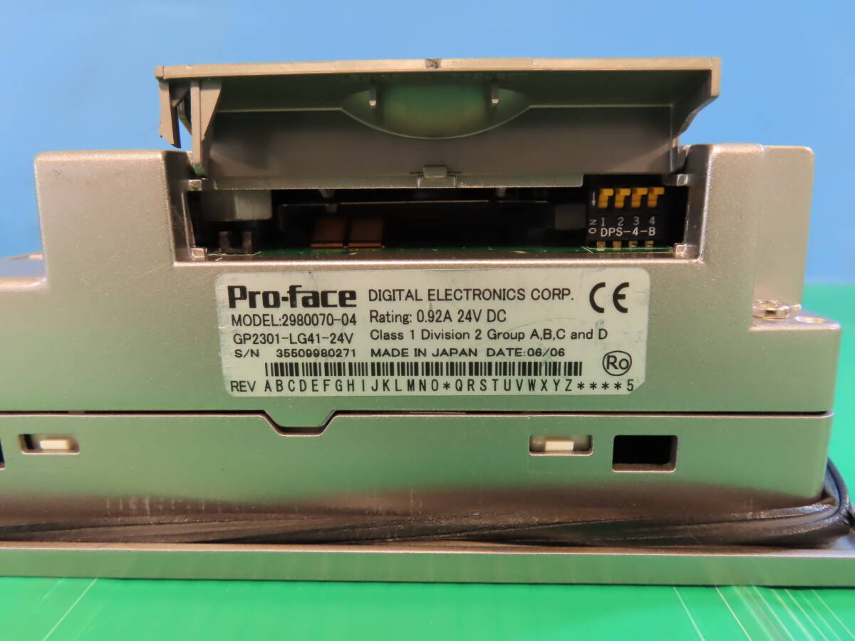 pro-face タッチパネル デジタル プログラマブル表示器 GP2000シリーズ 5.7型 GP2301-LG41-24V 通電確認済み（154)_画像6