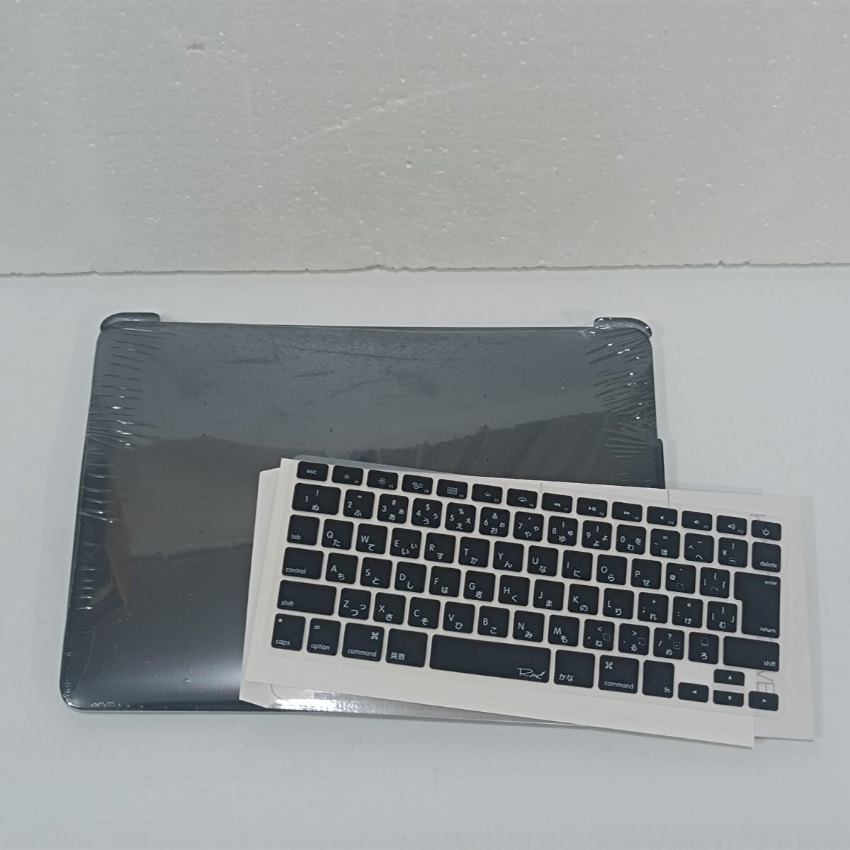 【送無】MacBook Air13用 ハードケースカバー キーボードカバー 黒 y1101-1