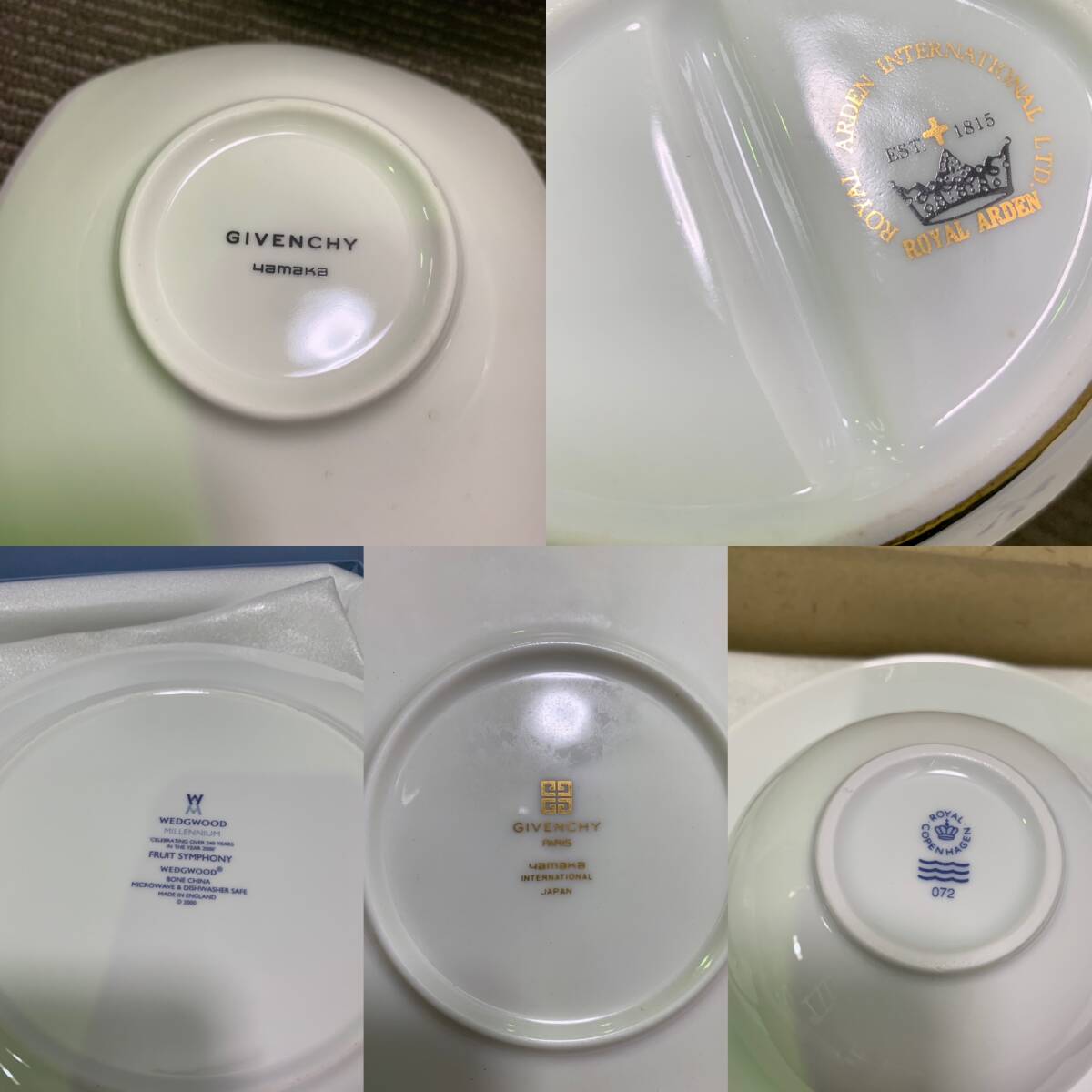 【まとめ売り】WEDGWOOD GIVENCHY コペンハーゲン BOHEMIA他 食器 花瓶 カップ＆ソーサー お皿 グラスなど 配送保険付の画像10