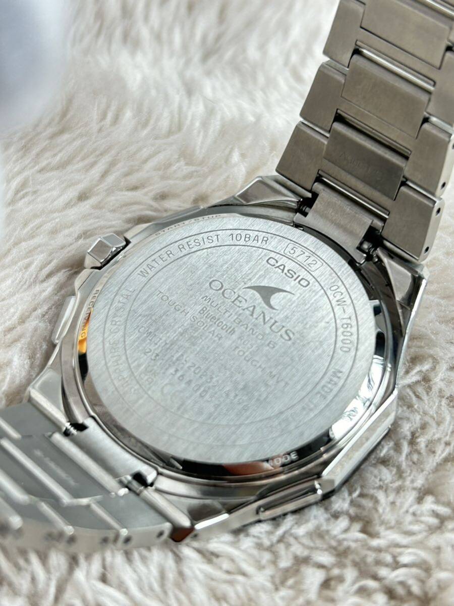 1円新品同様、希少カシオCASIO オシアナス OCEANUS OCW-T6000A-1AJF 腕時計 ソーラー メーカー保証ありの画像6