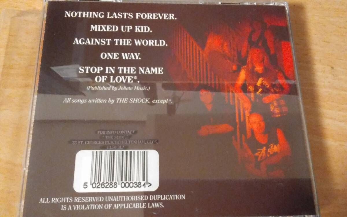 【メロハー】THE SHOCKの94年Against The World自主製作盤CD。の画像2