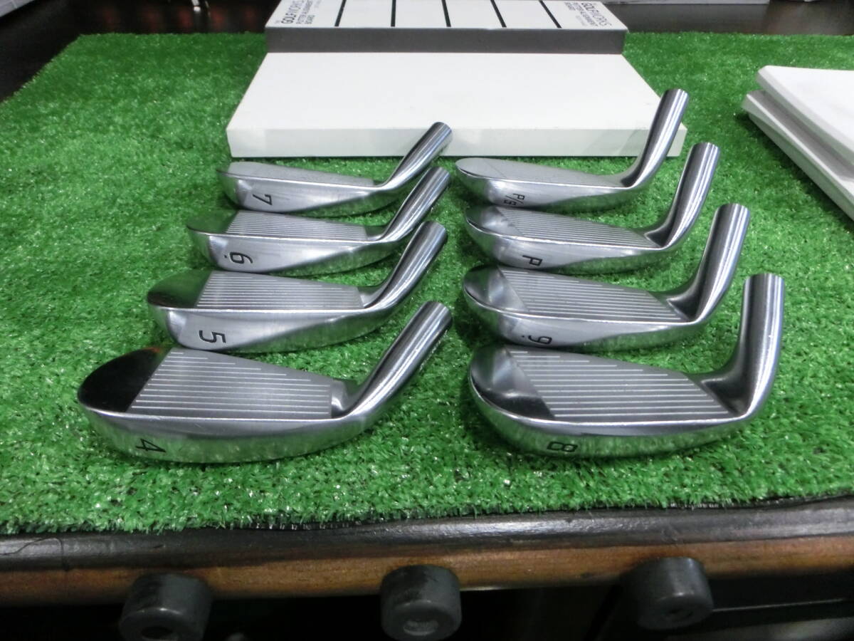 ☆ブリヂストン TOURSTAGE XBLADE GR FORGED アイアンヘッド 4-PWPSの8個 ランクC 優しく距離も出て打感操作性良いGR FORGEDアイアン F-80_画像4