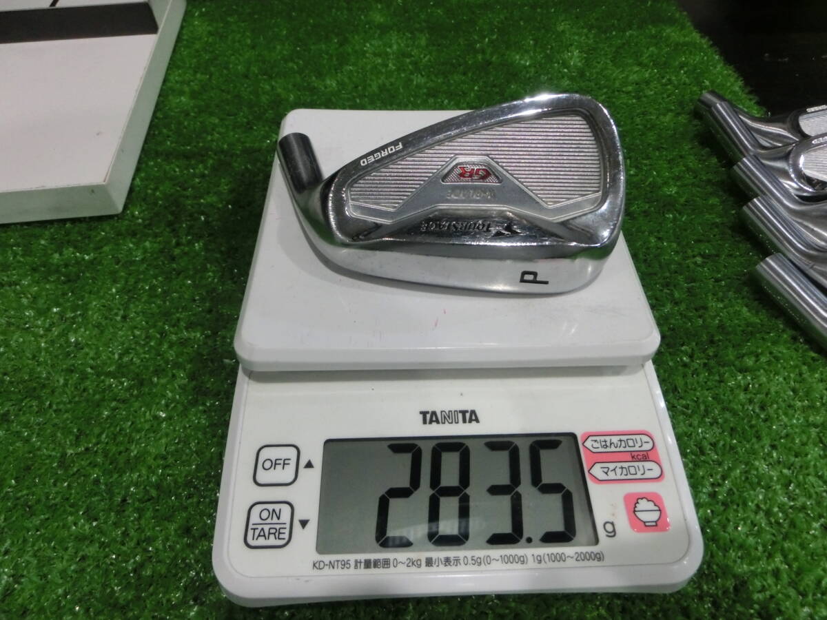 ブリヂストン TOURSTAGE X-BLADE GR FORGED 2010年 アイアンヘッド 5-PWの6個 ランクC 優しく距離も出て打感操作性も良いアイアン F-96の画像10