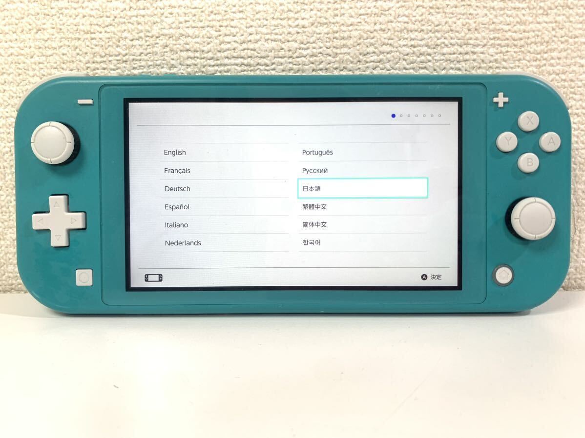 【初期化済み】任天堂 Nintendo Switch Lite ニンテンドースイッチライト ターコイズ HDH-001 ゲーム機 本体のみ 通電 動作確認済み IK_画像1