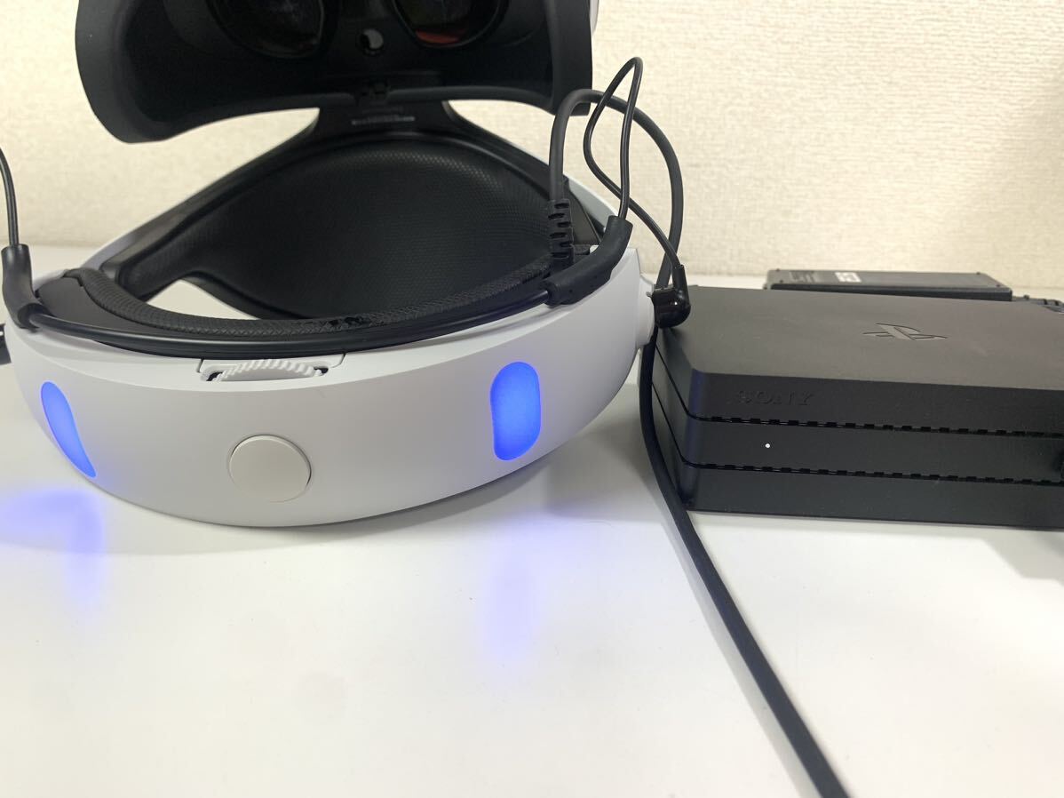 【現状品】SONY ソニー PlayStation VR PSVR ヘッドセット プレイステーションVR CUH-ZVR2 PS4通電確認済み IKの画像4