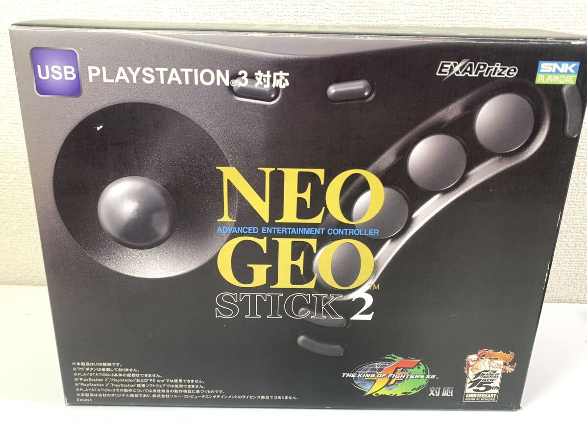 【現状品】エクサーNEOGEO ネオジオ STICK2 コントローラー USB PS3対応 テレビゲーム アーケードコントローラー アケコン 通電 動作未確認の画像6