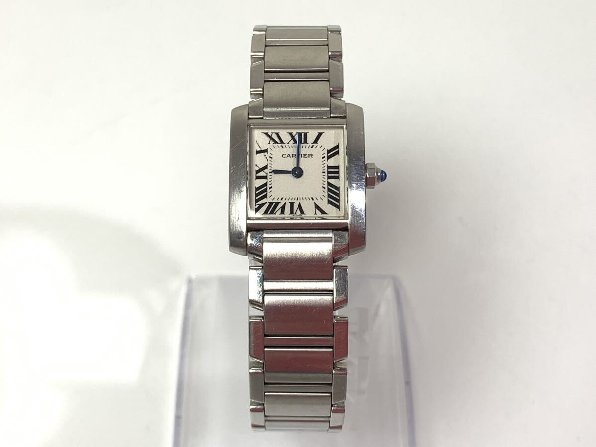 【不動品】Cartier カルティエ タンクフランセーズ SS QZ 2300 CC551988 腕時計 レディース リューズ正常 本体のみSYの画像1