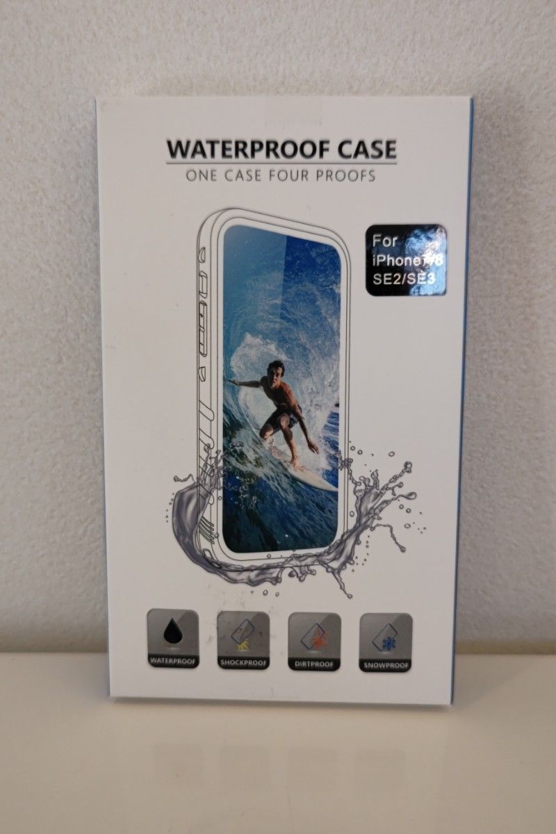  iPhone 7/8/SE2/SE3 ケース 完全防水 IP68防水規格 水中撮影 4.7インチ (ブラック)
