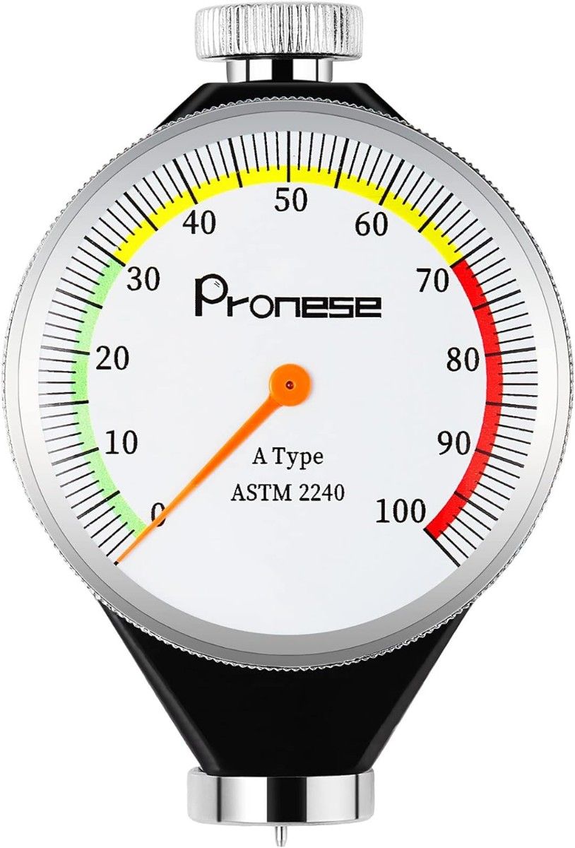 Pronese ゴム硬度計 Aタイプ 測定範囲0-100HA (標準型) 文字盤が色付き タイヤ 測定器 A型 ゴム 車 計測器
