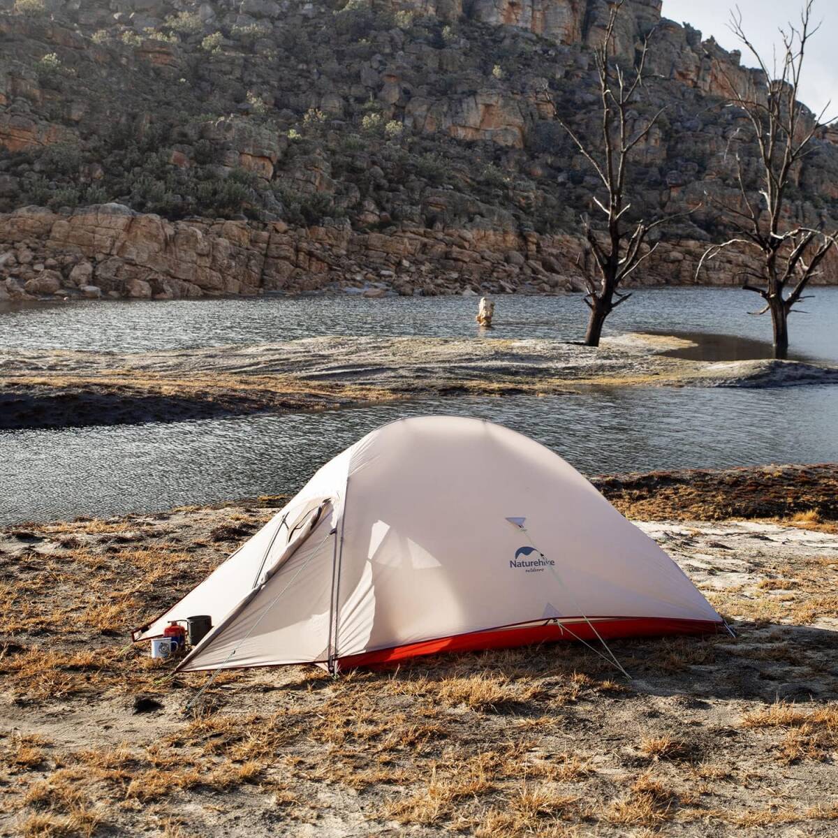 Naturehike公式ショップ テント 2人用 軽量 ソロキャンプ 自立式 前室付きダブルウォール アウトドア 耐水圧3000㎜/4000㎜ 防風 収納袋付きの画像6