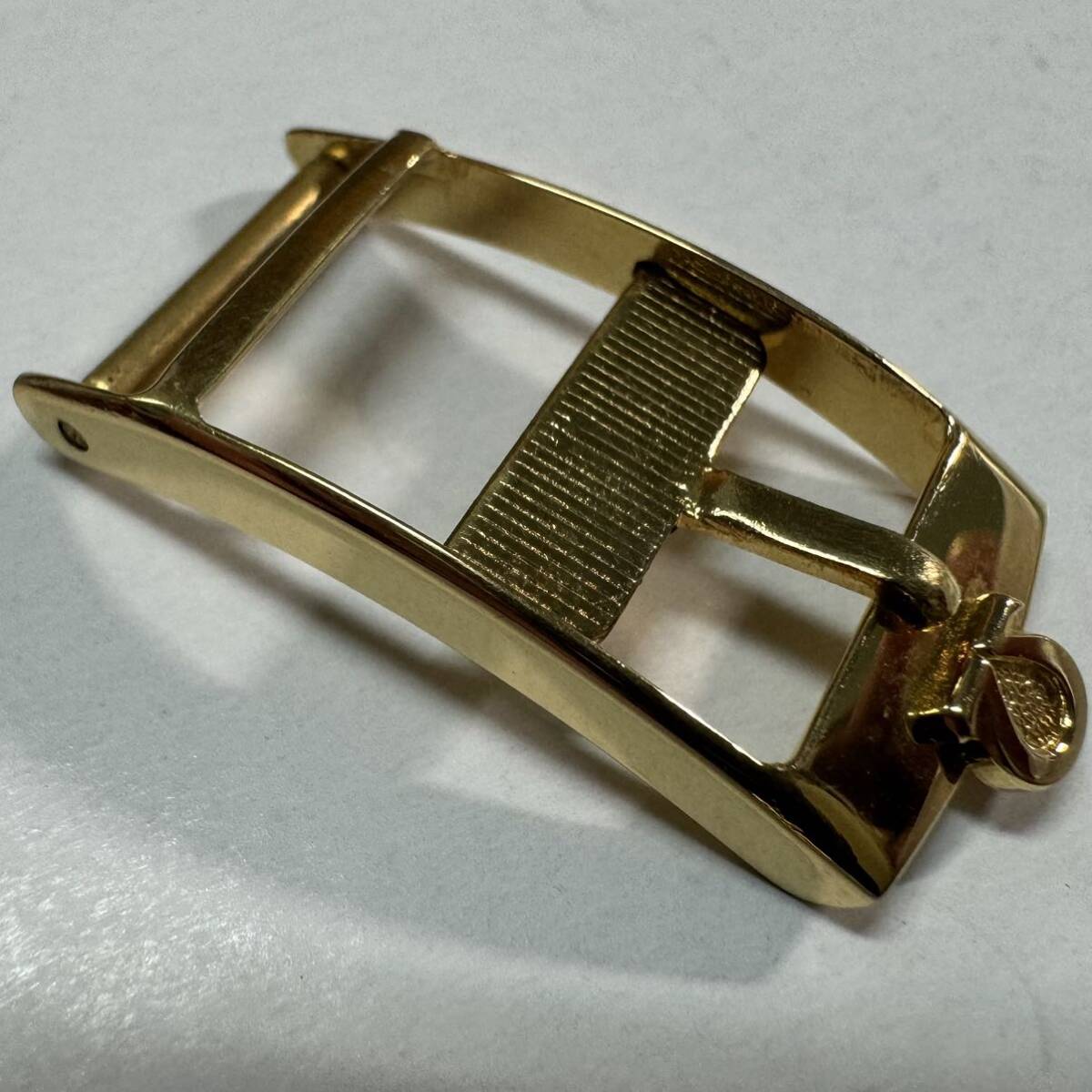 オメガ 尾錠 12mm幅 OMEGA 金色 buckle SWISS GOLD plated ま-1の画像2