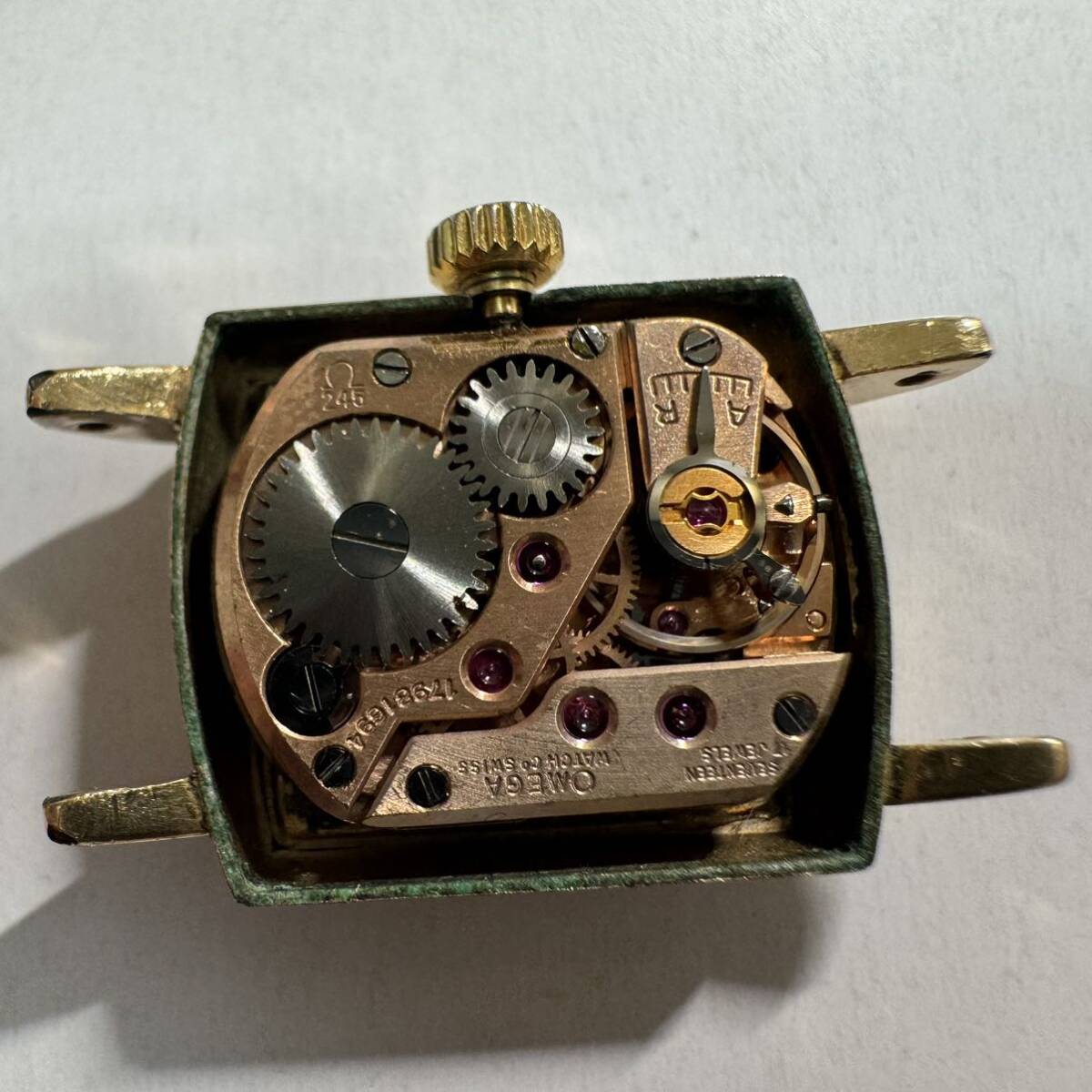 オメガ 手巻き レディース 腕時計 cal.245 3974-6 OMEGA vintage watch 金色　GOLD ラグ幅10mm さ-2_画像9