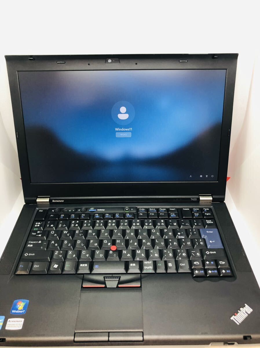 【現状お渡し品】Lenovo Thinkpad T420 4180-R21 Corei5 2520M RAM8GB SSD128GB Windows11Pro の画像1