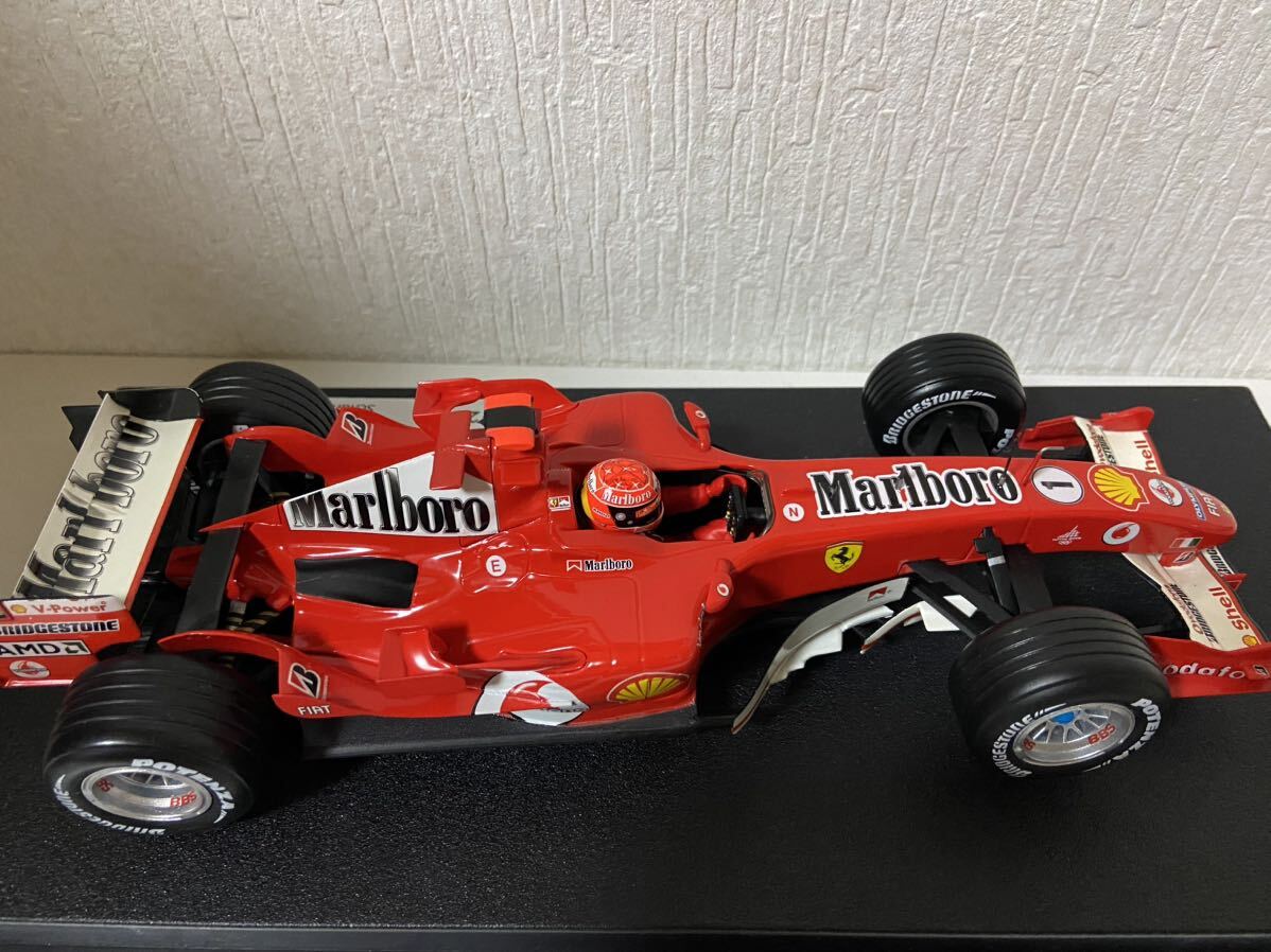 ホットウィール 1/18フェラーリ F2005 #1 ミハエルシューマッハ マルボロ Hotwheels Ferrari Marlboroの画像6