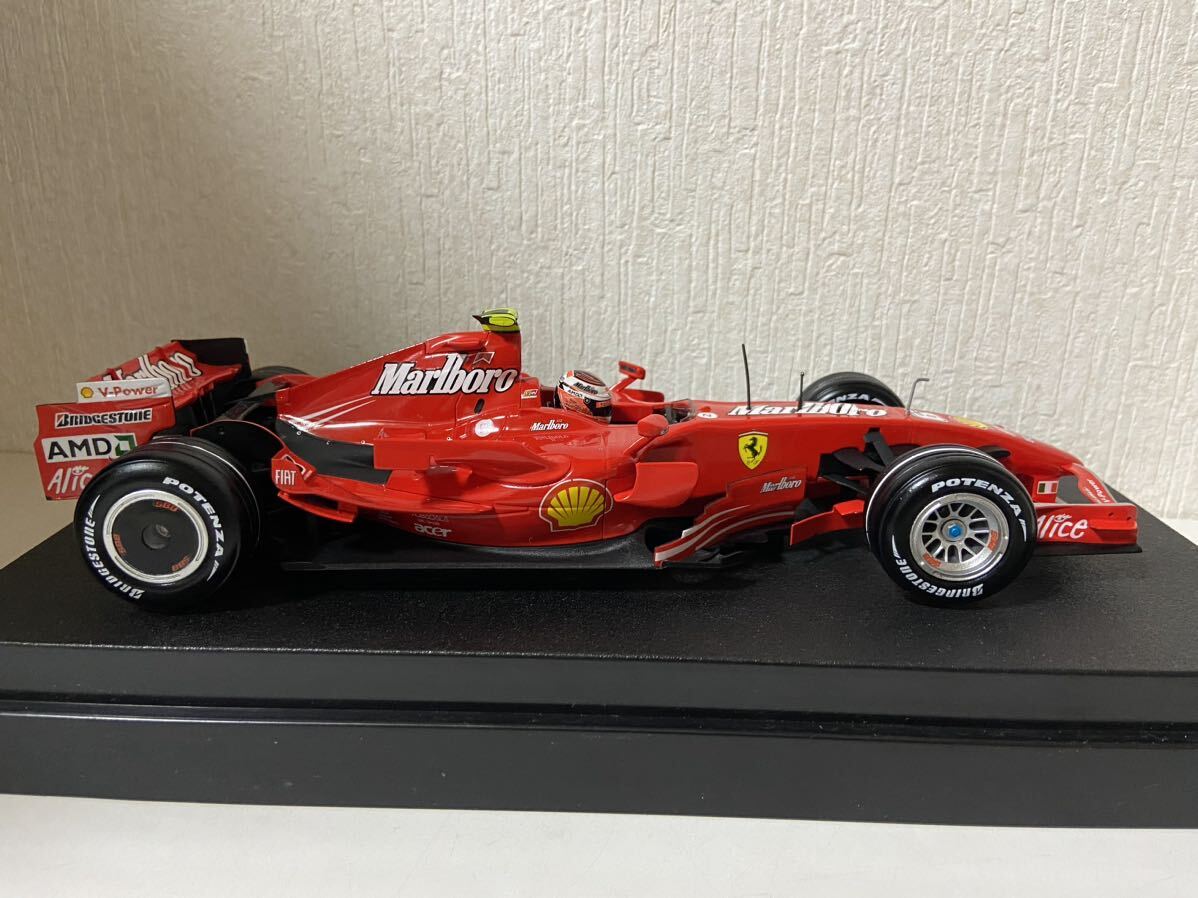 ホットウィール 1/18フェラーリ F2007 #1 キミ ライコネン マルボロ Hotwheels Ferrari Marlboro_画像4
