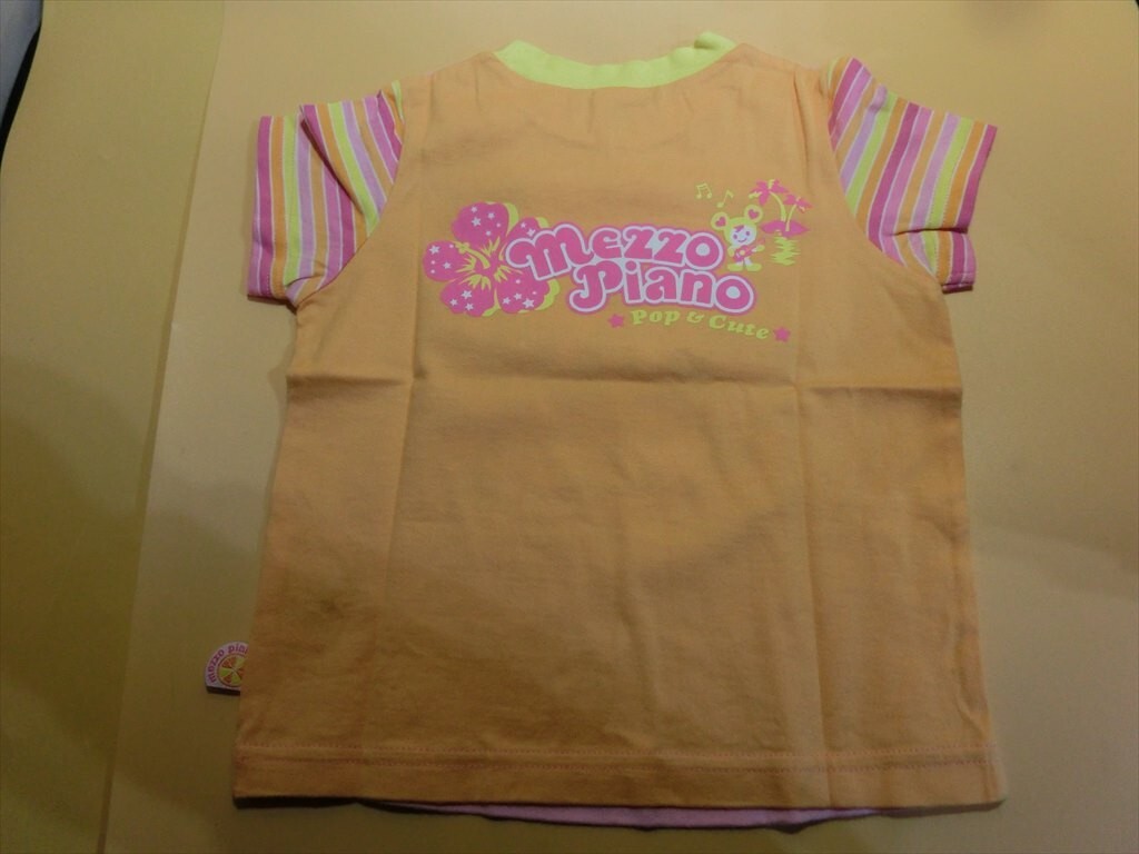 【HW84-99】【送料無料】mezzo piano メゾピアノ プリント コットン 半袖Tシャツ/キッズ110cm/子供服の画像6