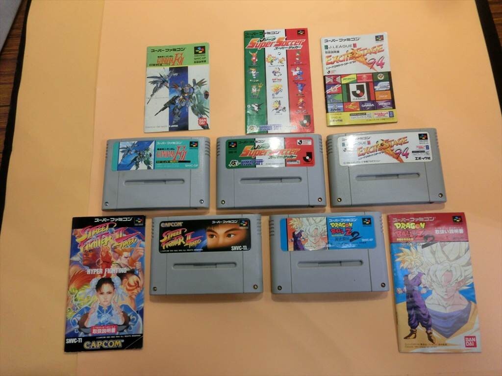 【HW86-22】【送料無料】ニンテンドー スーパーファミコン ゲームソフト 5本セット/任天堂/説明書付き/※傷・汚れ・ヤケ有の画像1