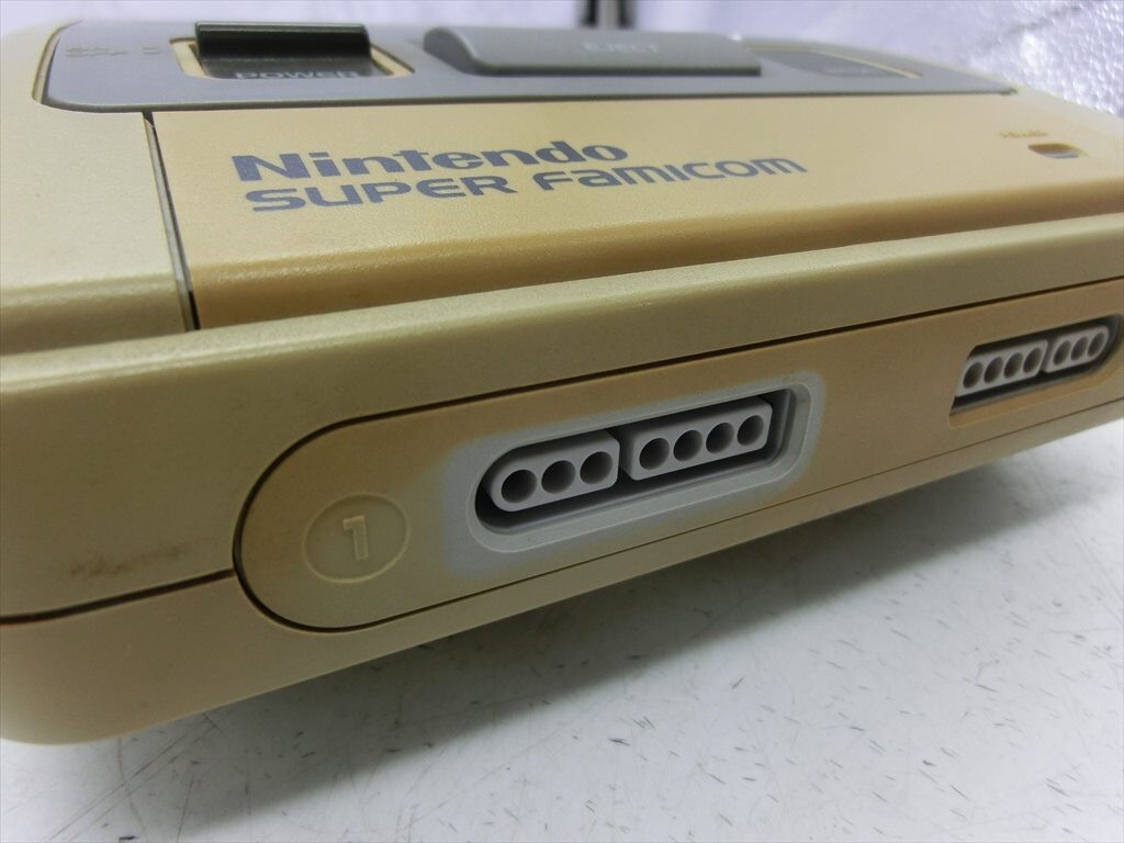 [IJ29-08][80 размер ]^ nintendo sfc Super Famicom игра машина комплект SHVC-001/ б/у товар / электризация возможно /* царапина загрязнения выгорел наружная коробка царапина иметь 