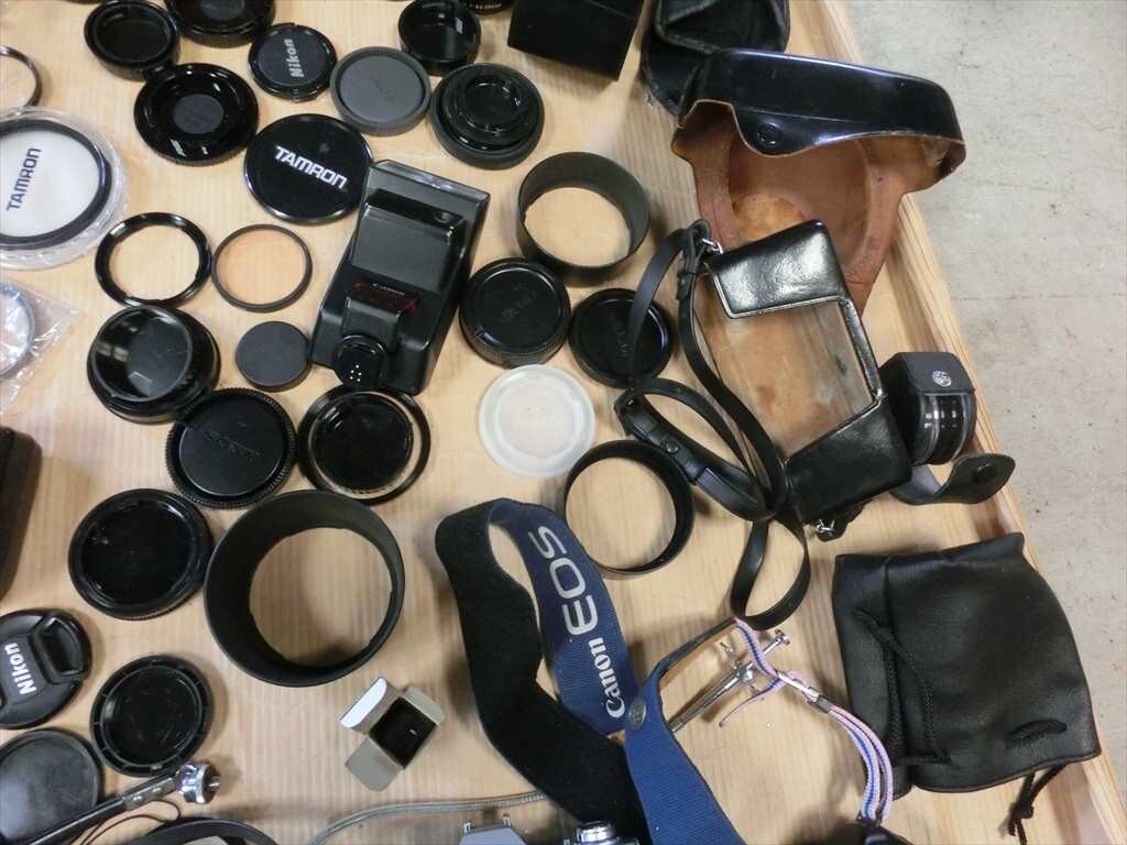 [HW89-32][140 size ] not yet inspection goods / outer box * accessory * case * lens cap etc. camera supplies. accessories together set 