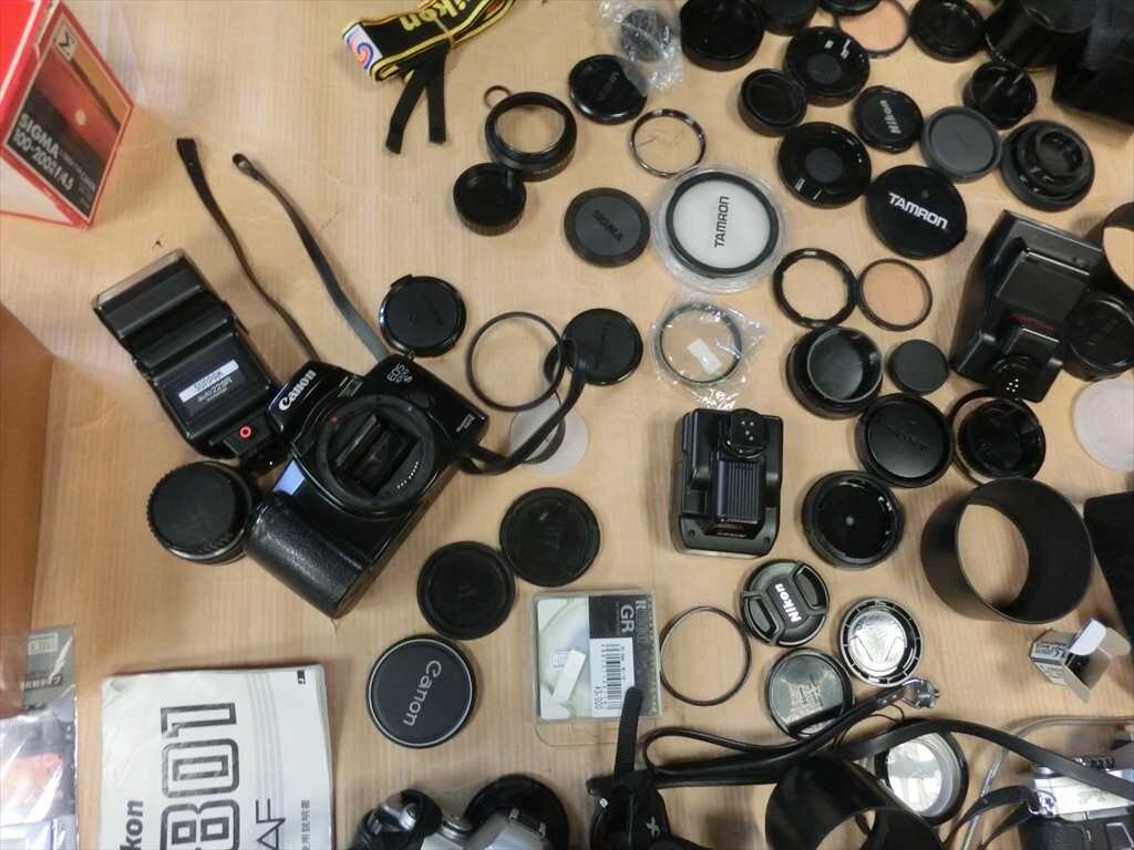 [HW89-32][140 size ] not yet inspection goods / outer box * accessory * case * lens cap etc. camera supplies. accessories together set 