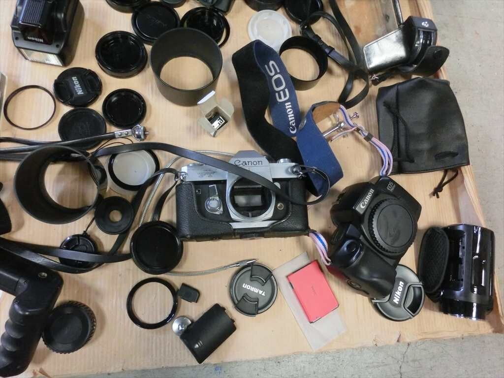 [HW89-32][140 size ] not yet inspection goods / outer box * accessory * case * lens cap etc. camera supplies. accessories together set 