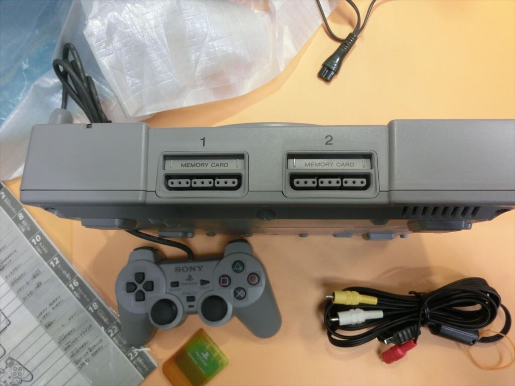 [HW89-76][80 size ]^PS1 PlayStation 1 SCPH-9000 game machine body other set / junk treatment / electrification possible /* outer box scratch have 