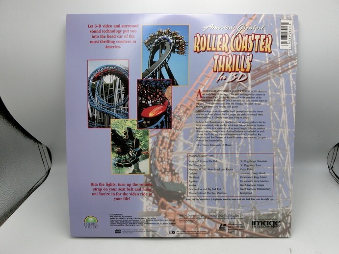 【HW88-63】【80サイズ】▲LD/Americans Greatest Roller Coaster Thrils In 3-D/レーザーディスク/※3D眼鏡破れ・経年品_画像6