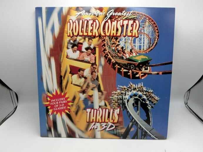 【HW88-63】【80サイズ】▲LD/Americans Greatest Roller Coaster Thrils In 3-D/レーザーディスク/※3D眼鏡破れ・経年品の画像5