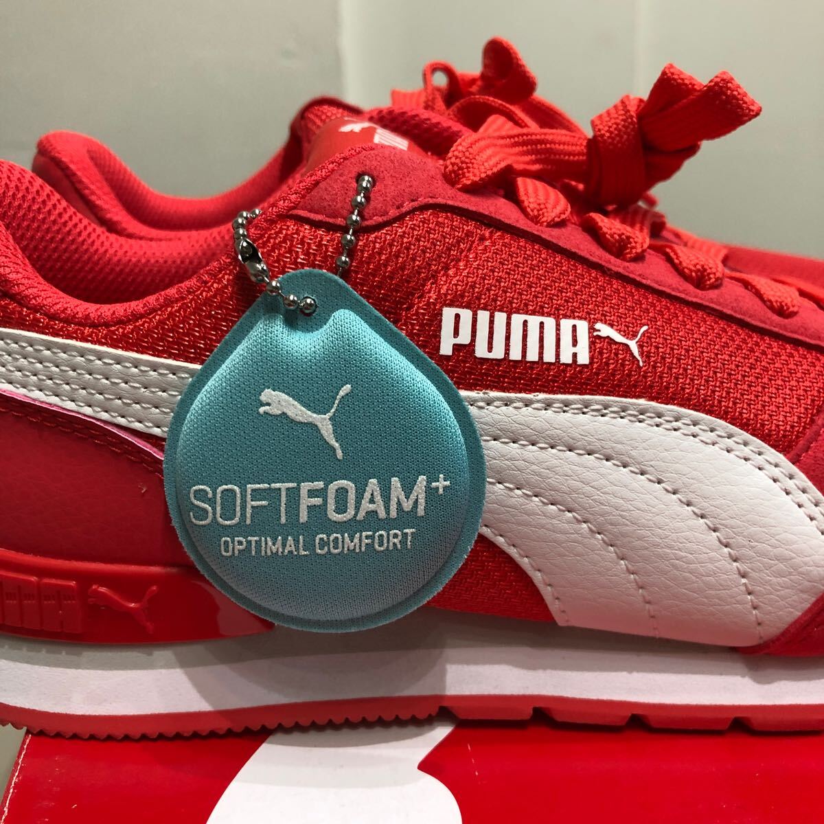 PUMA プーマ ST RUNNER V2 MESH BG 23cm スニーカー レッド 新品未使用タグ付き レディースシューズ 靴 367135 05 /PKWの画像8