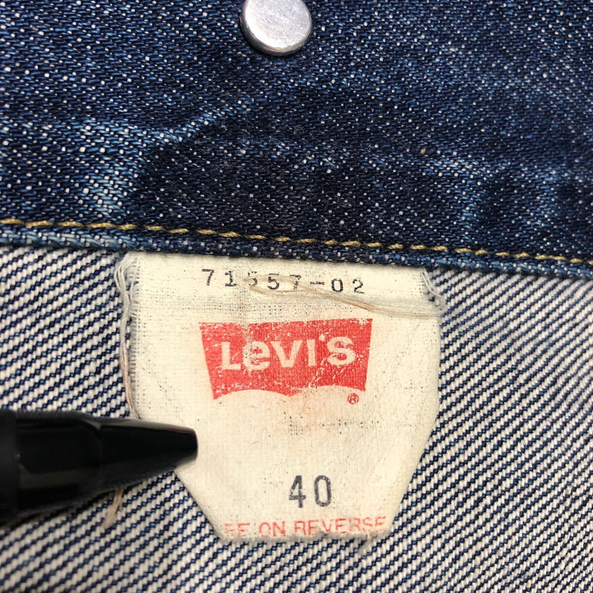 Levi's リーバイス デニムジャケット 557 サイズ40 ヴィンテージ 71557-02 メンズ ジージャン ブルー アウター 古着 の画像8