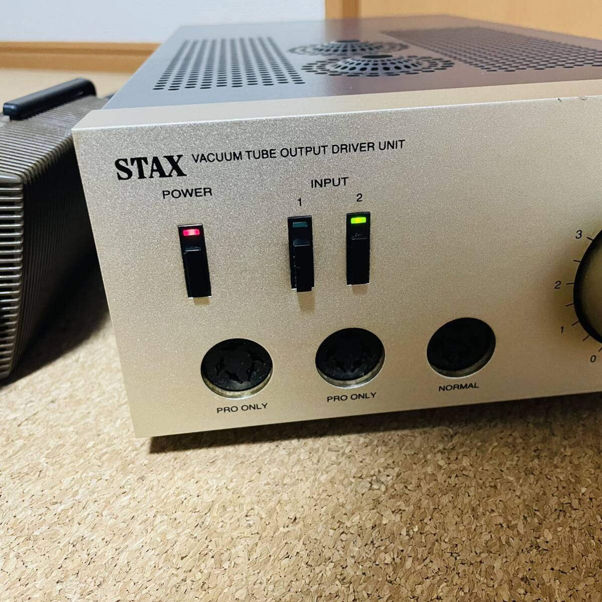 STAX スタックス 真空管 ヘッドフォンアンプ SRM-006t ヘッドホン イヤースピーカー SR-404 signature ジャンクの画像2