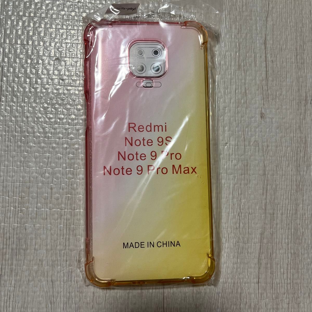 Xiaomi Redmi Note 9S ケース カバー ソフトケース tpu pkyl ピンク イエロー