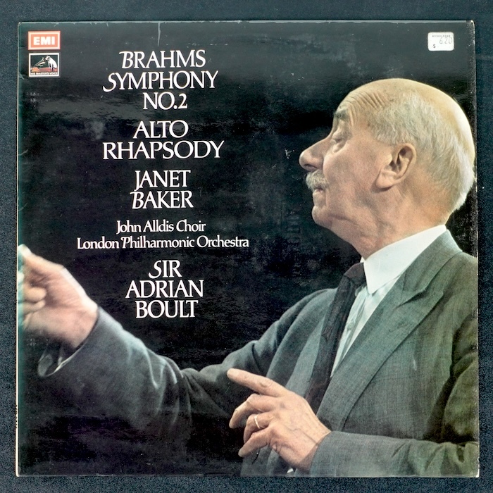 Boult Brahms Symphony No.2 Alto Rhapsody UK盤 カラー縁無 ASD2746 クラシック_画像1