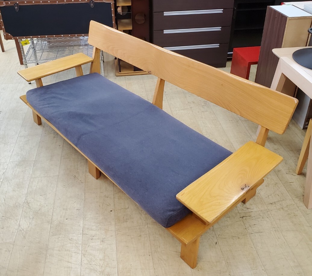  natural tree 3P 3 seater . sofa arm attaching . wood sofa low type width 191cm natural peace modern inspection ) HIDA forest. word kitsu exist oak purity 