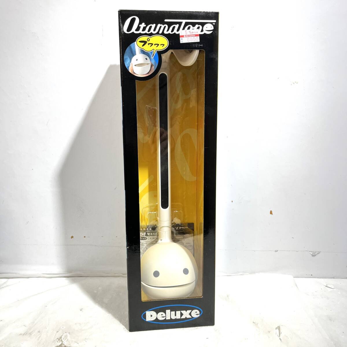 (志木)【極美品 動作品】明和電機 Otamatone/オタマトーン Deluxe デラックス ホワイト 楽器 電子楽器 玩具 アクセサリー付 (o)の画像1