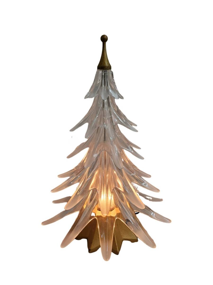 HOYAクリスタル CRYSTAL LIGHT LSH 402 9910 クリア ホワイト 高さ31.5cm クリスマスツリー クリスタルランプ 日本製 オブジェ インテリア の画像1