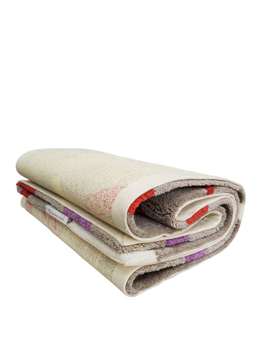 【未使用】 川島織物セルコン 絨毯 カーペット マット ロング 飛行機柄 グレー 抗菌防臭加工 パークリン FT5506 日本製 50㎝×270㎝の画像3