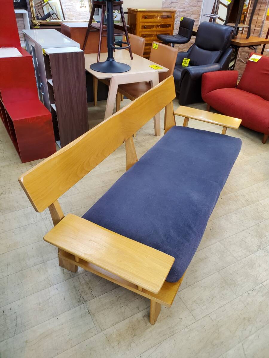  natural tree 3P 3 seater . sofa arm attaching . wood sofa low type width 191cm natural peace modern inspection ) HIDA forest. word kitsu exist oak purity 