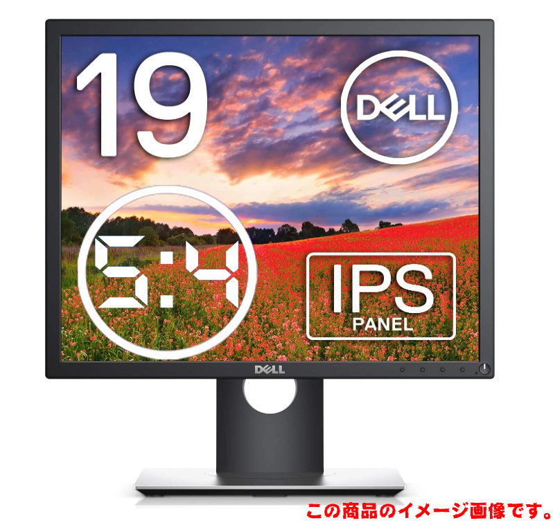 画面比5:4Dell P1917S 19インチディスプレイ(SXGA/IPS/回転/高さ調整)_画像1