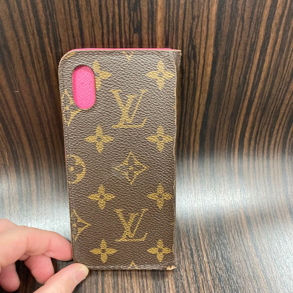 LOUIS VUITTON ルイヴィトン モノグラム 小物 フォリオ スマホケース 携帯ケース iPhoneケース レディース