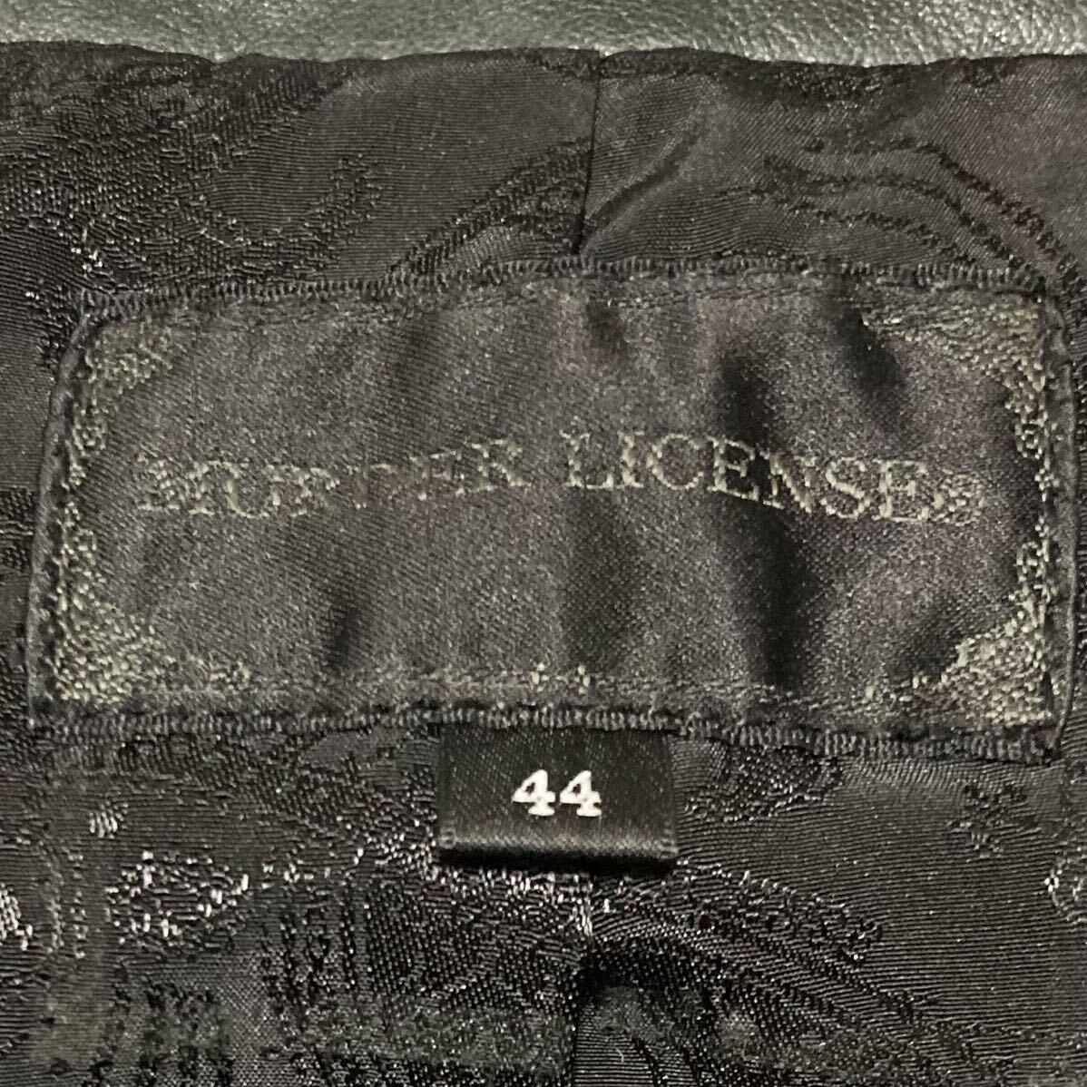 Murder License 羊革 レザージャケット シープスキン ジャケット ブラック 44 Sサイズ相当 ライダースジャケット マーダーライセンスの画像6