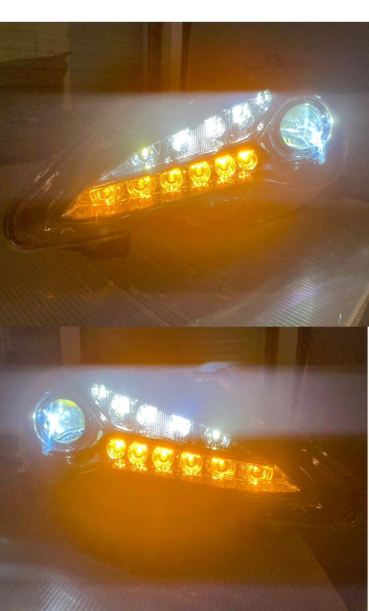 ZN6 86 後期 ヘッドライト 点灯OK ヘッドランプ LED 左右セット トヨタ 純正 100-60345 刻印A5 ハチロク ボルトオン カプラーオンの画像2