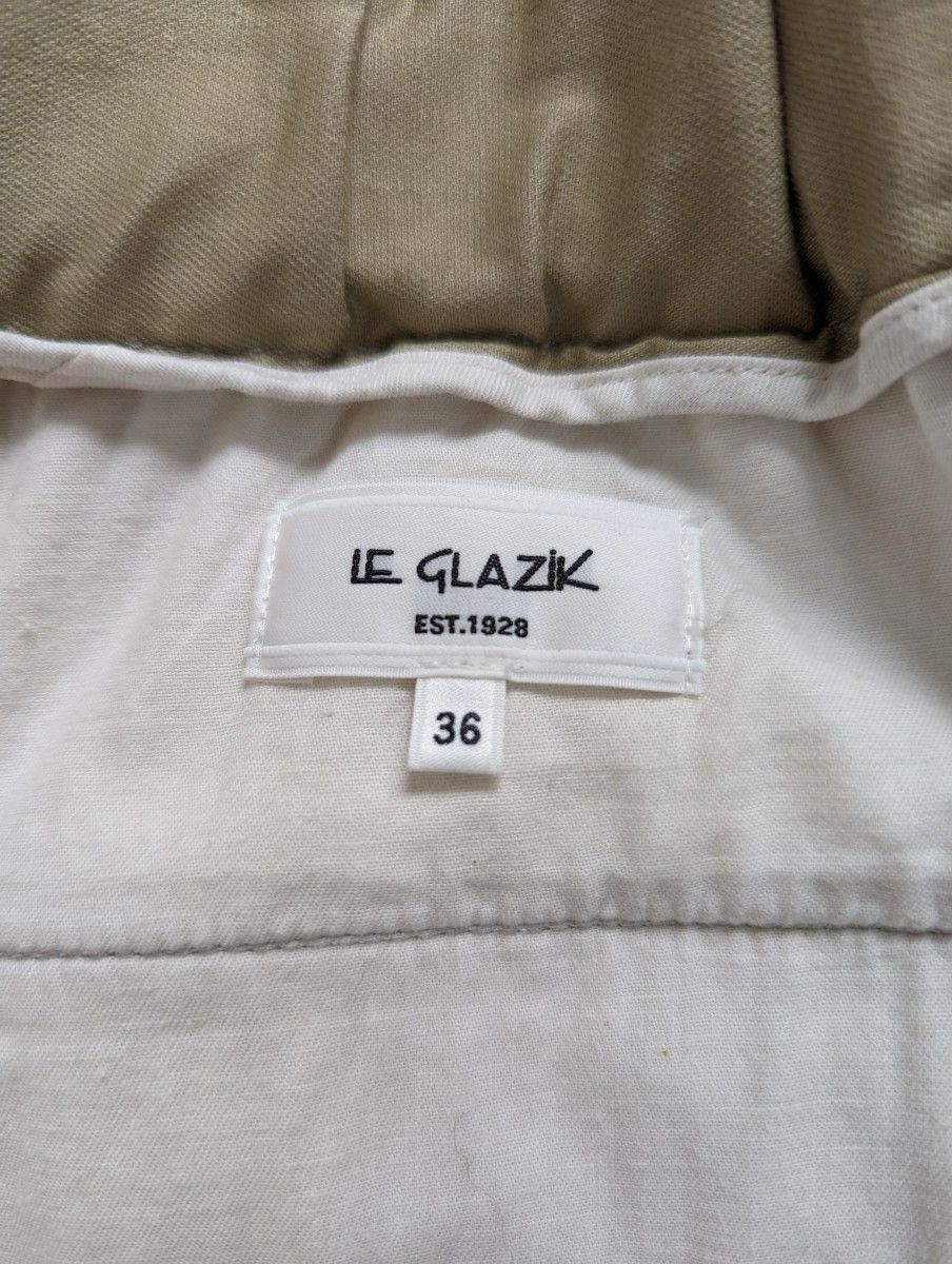 LE GLAZIK ルグラジック　チノクロスグルカショーツ　size36/ベージュ