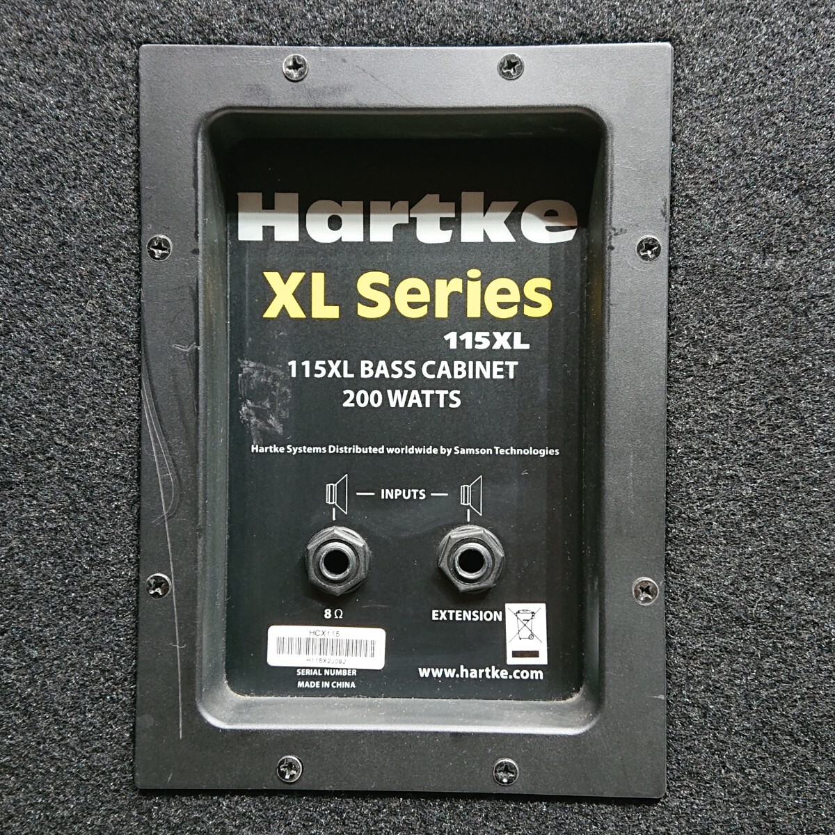 Hartke 115XL Heart key 15 -inch base cabinet base speaker 200W 8Ω Bass XL series woofer aluminium corn ②